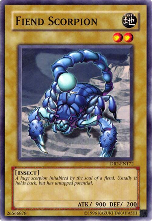 Fiend Scorpion DR2-EN172 card from Dark Revelation Volume 2