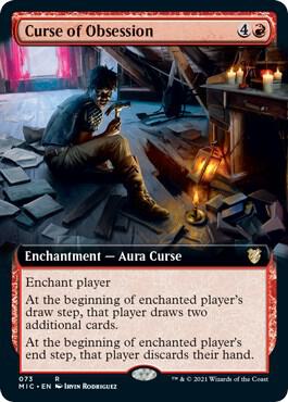 Curse of Obsession (Extended Art) 73 card from Commander: Innistrad: Midnight Hunt