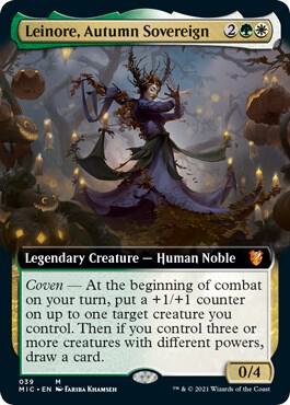 Leinore, Autumn Sovereign (Extended Art) 39 card from Commander: Innistrad: Midnight Hunt