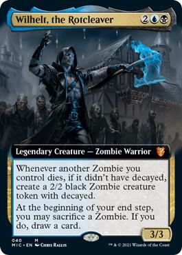 Wilhelt, the Rotcleaver (Extended Art) 40 card from Commander: Innistrad: Midnight Hunt