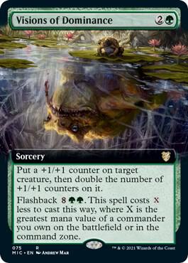 Visions of Dominance (Extended Art) 75 card from Commander: Innistrad: Midnight Hunt