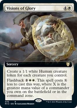 Visions of Glory (Extended Art) 70 card from Commander: Innistrad: Midnight Hunt