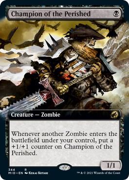 Champion of the Perished (Extended Art) 344 card from Innistrad: Midnight Hunt