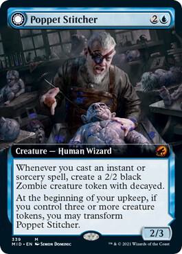 Poppet Stitcher (Extended Art) 339 card from Innistrad: Midnight Hunt