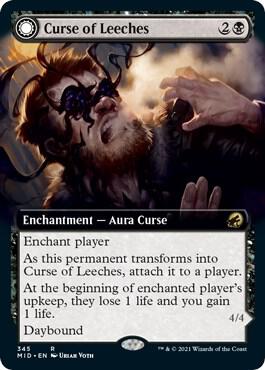 Curse of Leeches (Extended Art) 345 card from Innistrad: Midnight Hunt