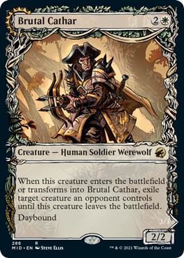 Brutal Cathar (Showcase) 286 card from Innistrad: Midnight Hunt
