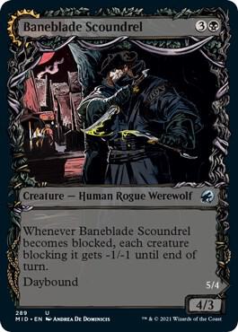 Baneblade Scoundrel (Showcase) 289 card from Innistrad: Midnight Hunt