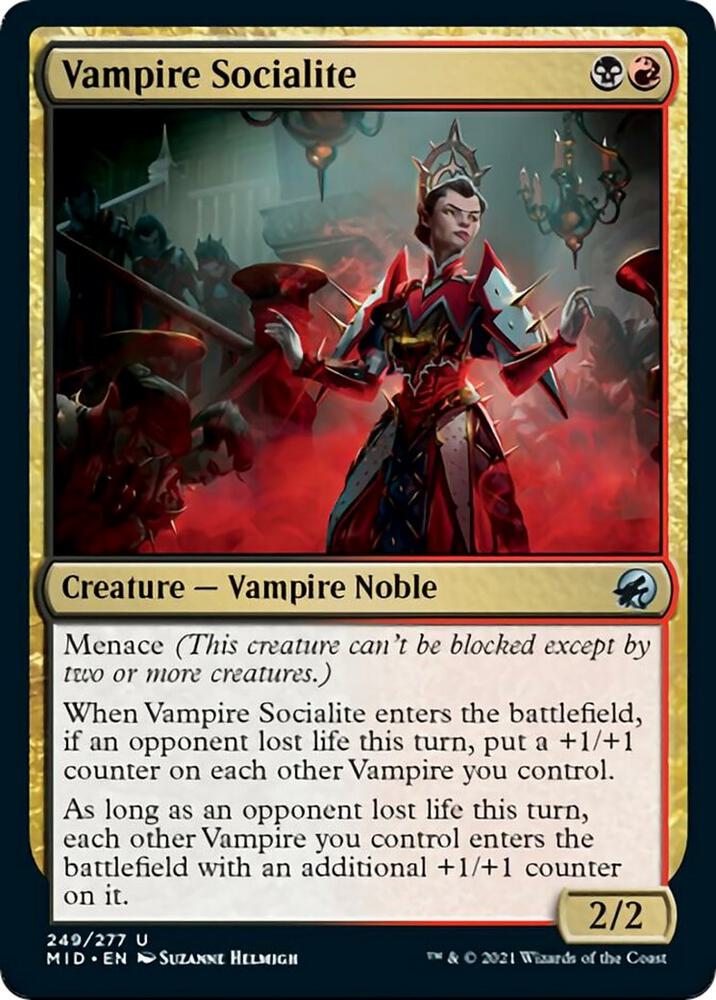 Vampire Socialite 249 card from Innistrad: Midnight Hunt