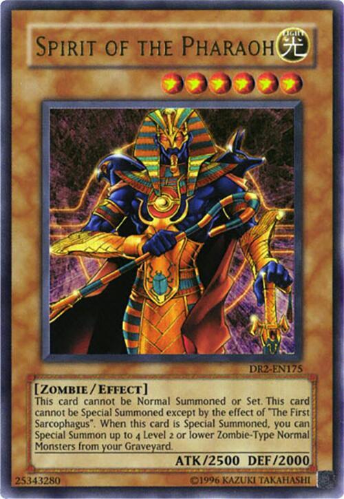 Spirit of the Pharaoh DR2-EN175 card from Dark Revelation Volume 2