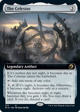The Celestus (Extended Art) 377 card from Innistrad: Midnight Hunt