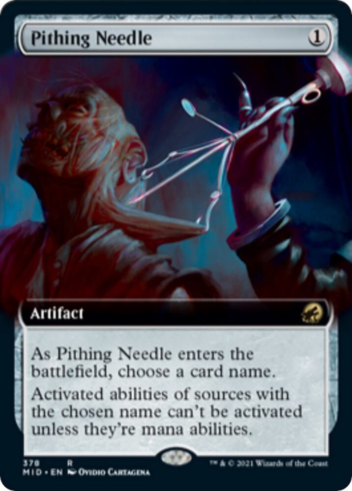 Pithing Needle (Extended Art) 378 card from Innistrad: Midnight Hunt