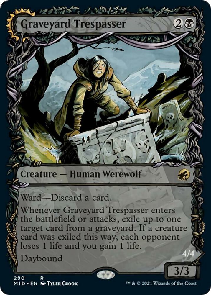 Graveyard Trespasser (Showcase) 290 card from Innistrad: Midnight Hunt