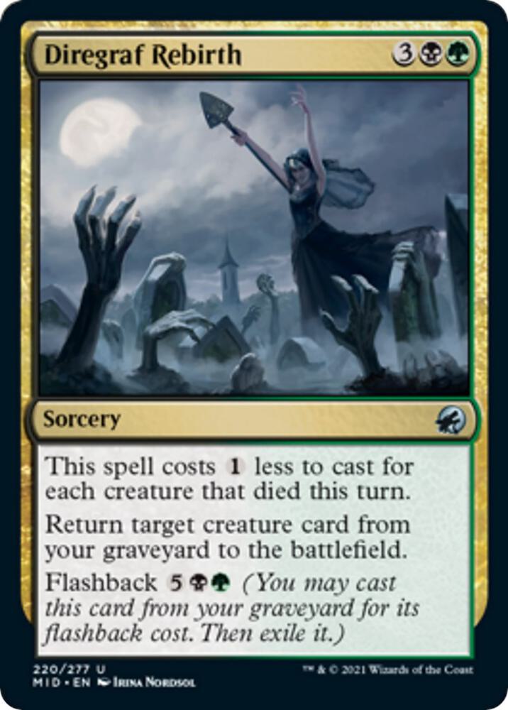 Diregraf Rebirth 220 card from Innistrad: Midnight Hunt
