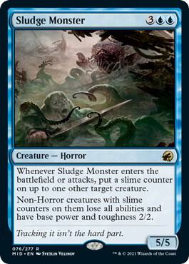 Sludge Monster 76 card from Innistrad: Midnight Hunt