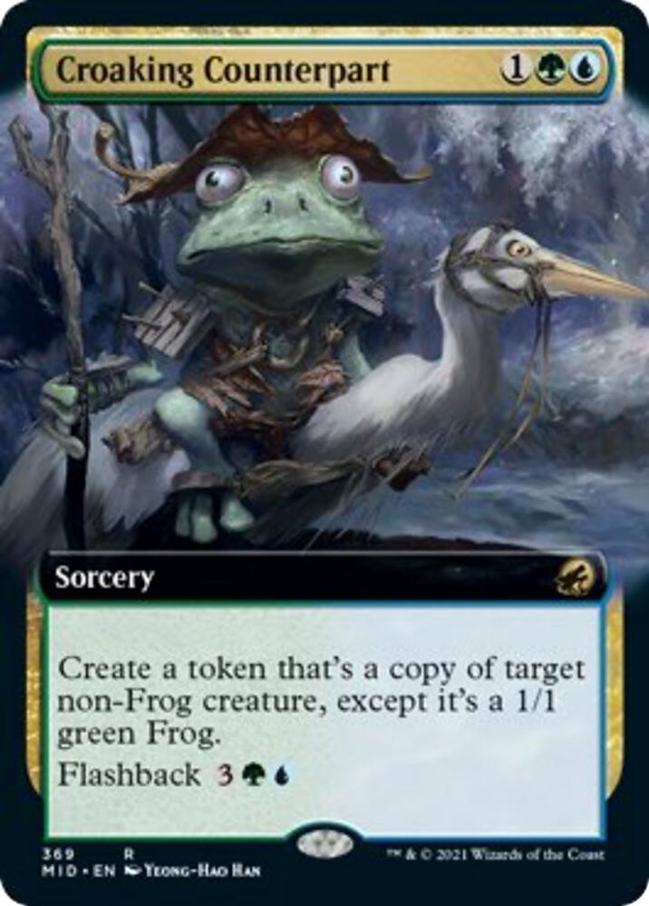 Croaking Counterpart (Extended Art) 369 card from Innistrad: Midnight Hunt