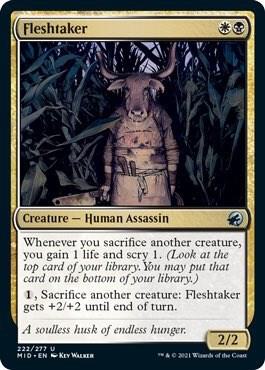 Fleshtaker 222 card from Innistrad: Midnight Hunt
