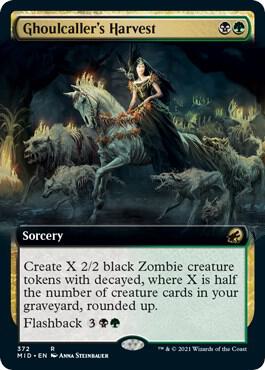 Ghoulcaller's Harvest (Extended Art) 372 card from Innistrad: Midnight Hunt