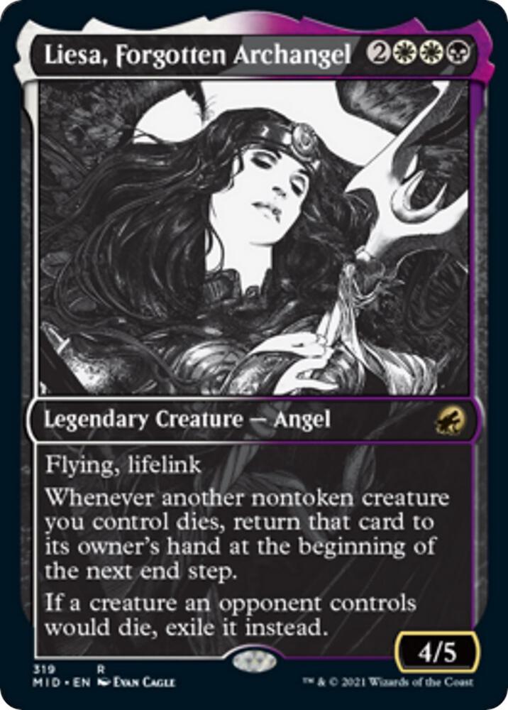 Liesa, Forgotten Archangel (Showcase) 319 card from Innistrad: Midnight Hunt