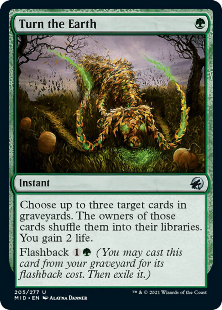 Turn the Earth 205 card from Innistrad: Midnight Hunt