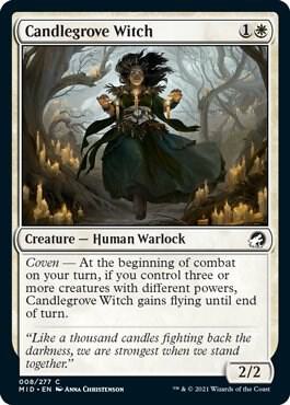 Candlegrove Witch 8 card from Innistrad: Midnight Hunt