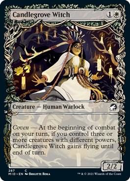 Candlegrove Witch (Showcase) 287 card from Innistrad: Midnight Hunt
