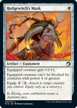 Hedgewitch's Mask 23 card from Innistrad: Midnight Hunt