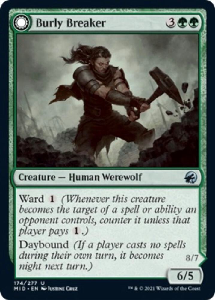 Burly Breaker 174 card from Innistrad: Midnight Hunt