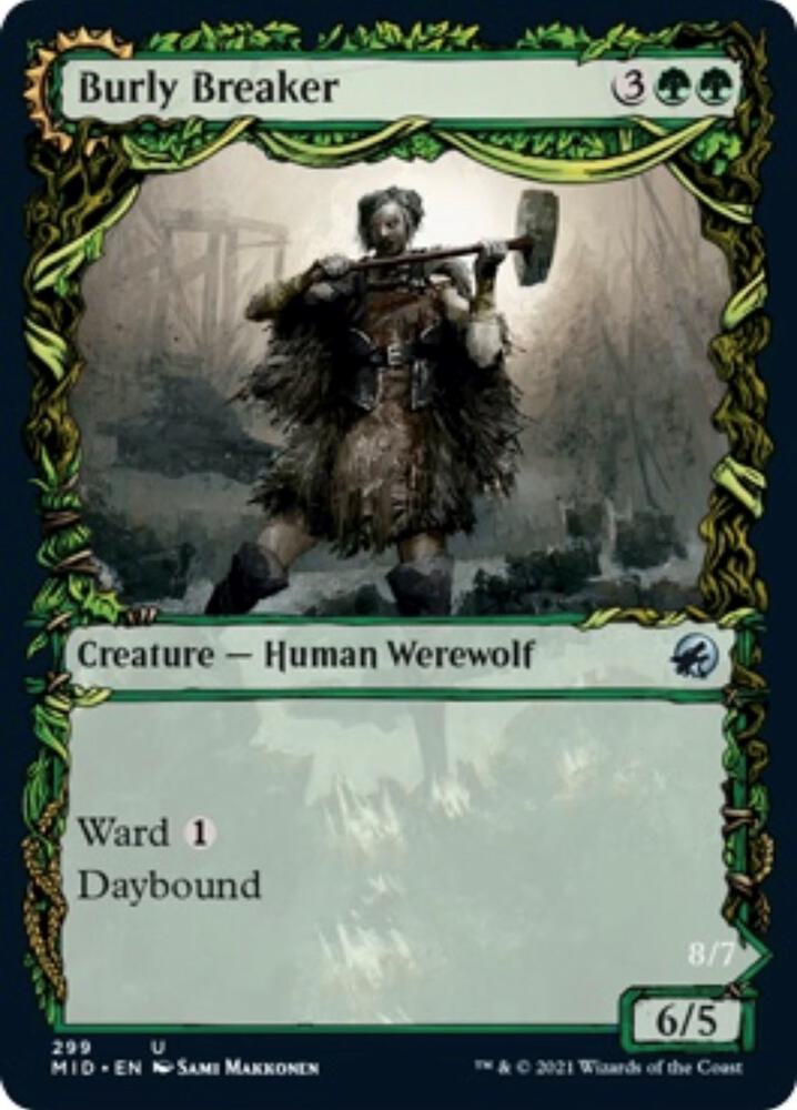 Burly Breaker (Showcase) 299 card from Innistrad: Midnight Hunt