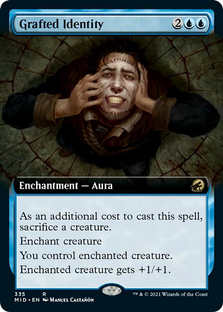 Grafted Identity (Extended Art) 335 card from Innistrad: Midnight Hunt