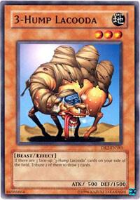 3-Hump Lacooda DR2-EN183 card from Dark Revelation Volume 2