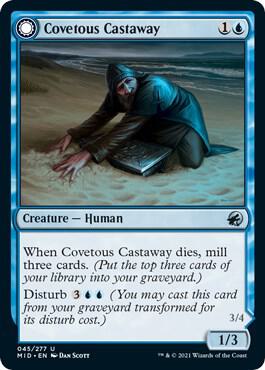 Covetous Castaway 45 card from Innistrad: Midnight Hunt