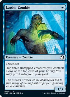 Larder Zombie 58 card from Innistrad: Midnight Hunt