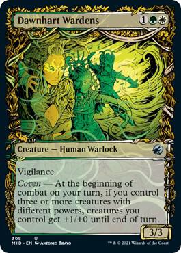 Dawnhart Wardens (Showcase) 308 card from Innistrad: Midnight Hunt