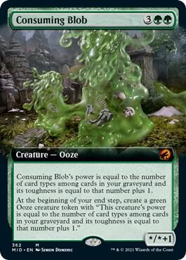 Consuming Blob (Extended Art) 362 card from Innistrad: Midnight Hunt