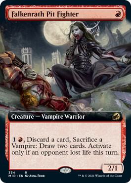 Falkenrath Pit Fighter (Extended Art) 354 card from Innistrad: Midnight Hunt
