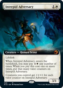 Intrepid Adversary (Extended Art) 329 card from Innistrad: Midnight Hunt