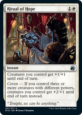 Ritual of Hope 31 card from Innistrad: Midnight Hunt