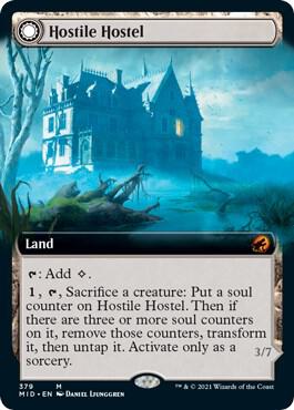 Hostile Hostel (Extended Art) 379 card from Innistrad: Midnight Hunt