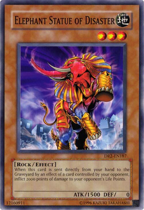 Elephant Statue of Disaster DR2-EN187 card from Dark Revelation Volume 2