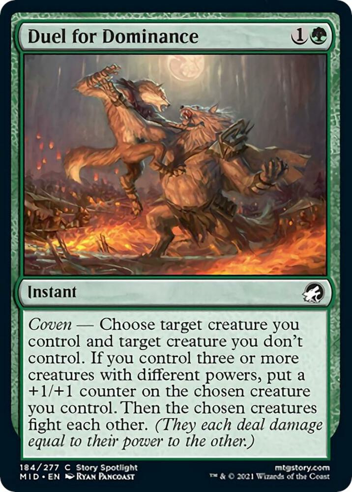 Duel for Dominance 184 card from Innistrad: Midnight Hunt