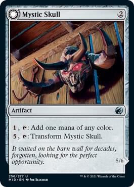 Mystic Skull 256 card from Innistrad: Midnight Hunt