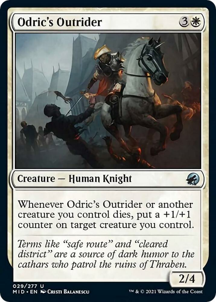 Odric's Outrider 29 card from Innistrad: Midnight Hunt