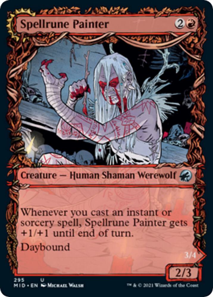 Spellrune Painter (Showcase) 295 card from Innistrad: Midnight Hunt