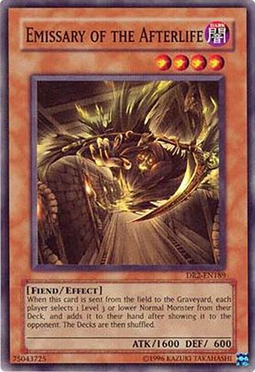 Emissary of the Afterlife DR2-EN189 card from Dark Revelation Volume 2