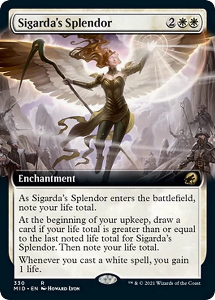 Sigarda's Splendor (Extended Art) 330 card from Innistrad: Midnight Hunt