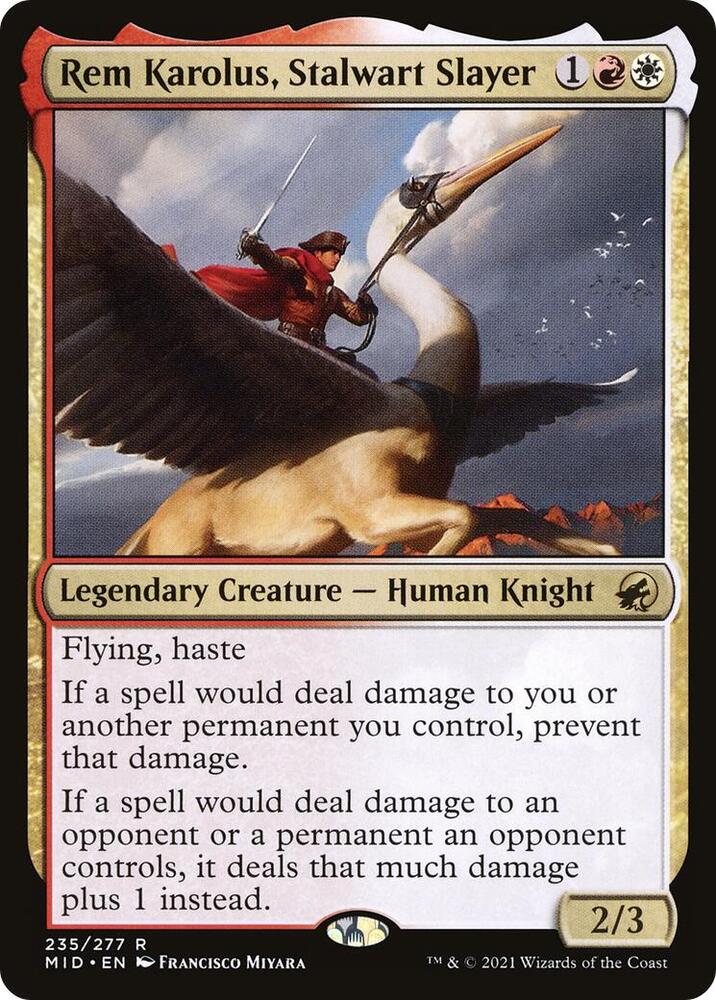Rem Karolus, Stalwart Slayer 235 card from Innistrad: Midnight Hunt