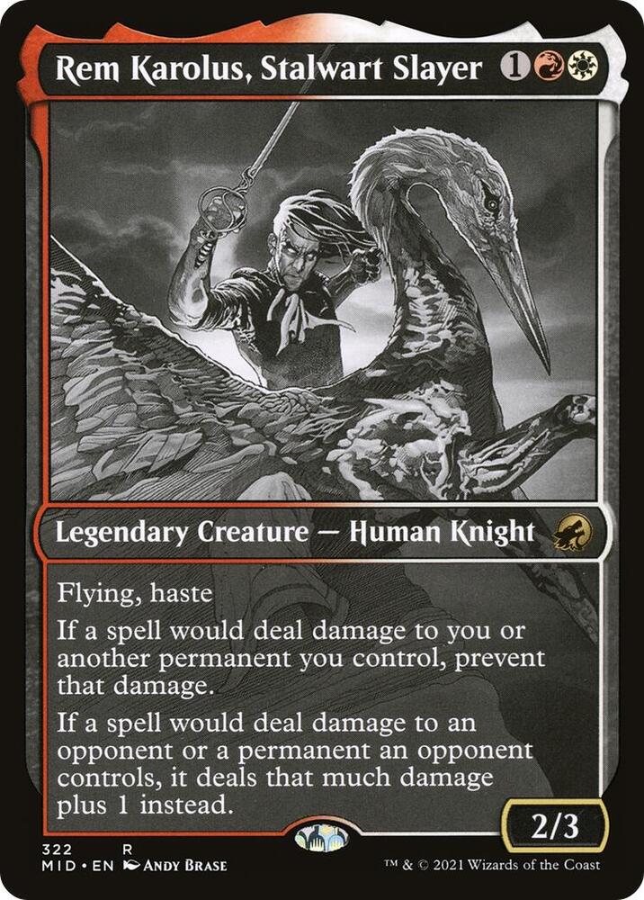 Rem Karolus, Stalwart Slayer (Showcase) 322 card from Innistrad: Midnight Hunt