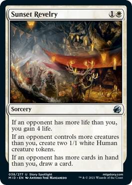 Sunset Revelry 38 card from Innistrad: Midnight Hunt