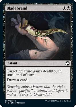 Bladebrand 87 card from Innistrad: Midnight Hunt