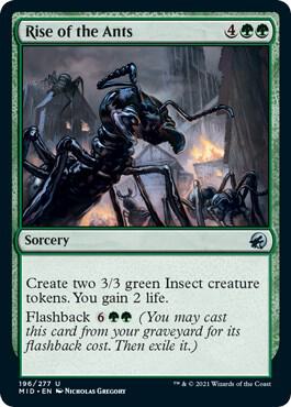 Rise of the Ants 196 card from Innistrad: Midnight Hunt